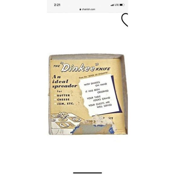 Rare VTG Glo-Hill FAUX STAG BONE And BAKELIGHT DINKEE KNIVES Boxed Set 6 - Picture 9 of 12